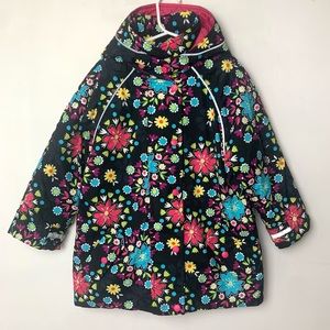 Hanna Andersson Ski Winter Floral Jacket Coat Floral Size 5 or 110